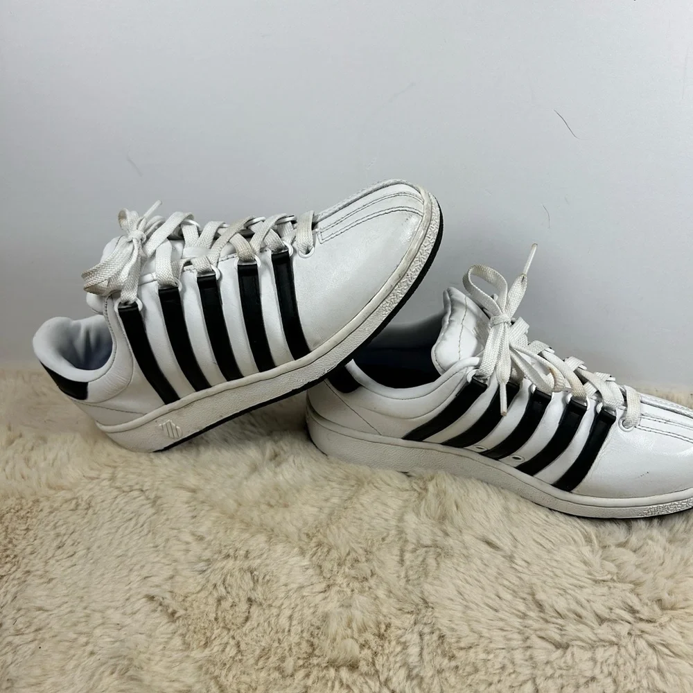 Vintage‎ K-Swiss White and Black Sneakers Women’s 7.5